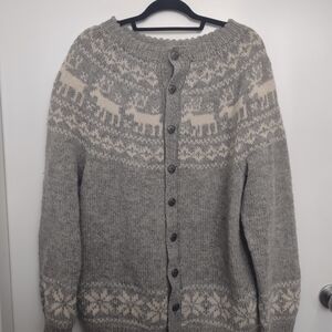 NOR Nordic Gray and Cream Cardigan